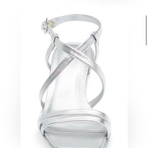 Caslon Silver Strappy “Paola” Wedge Sandals-Brand new-Size 10